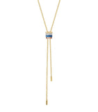 Boucheron Quatre blue tie necklace 18K gold diamonds, UK version