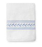 Pratesi hand towel embroidered laurel motif 20x30cm - British product