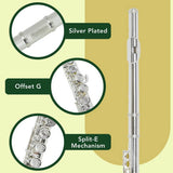 Montreux student flute with case and accessories, UK version