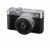 Fujifilm X-E5 silver mirrorless camera with XF23mm lens (British brand)