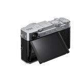 Fujifilm X-E5 silver mirrorless camera with XF23mm lens (British brand)