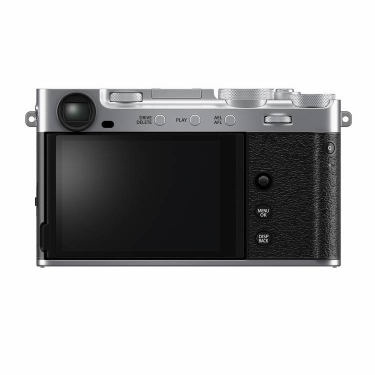 Fujifilm X-E5 silver mirrorless camera with XF23mm lens (British brand)
