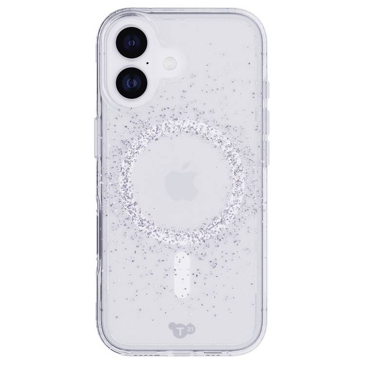 Tech21 EvoSparkle clear sparkle iPhone 17 MagSafe case, imported from the UK
