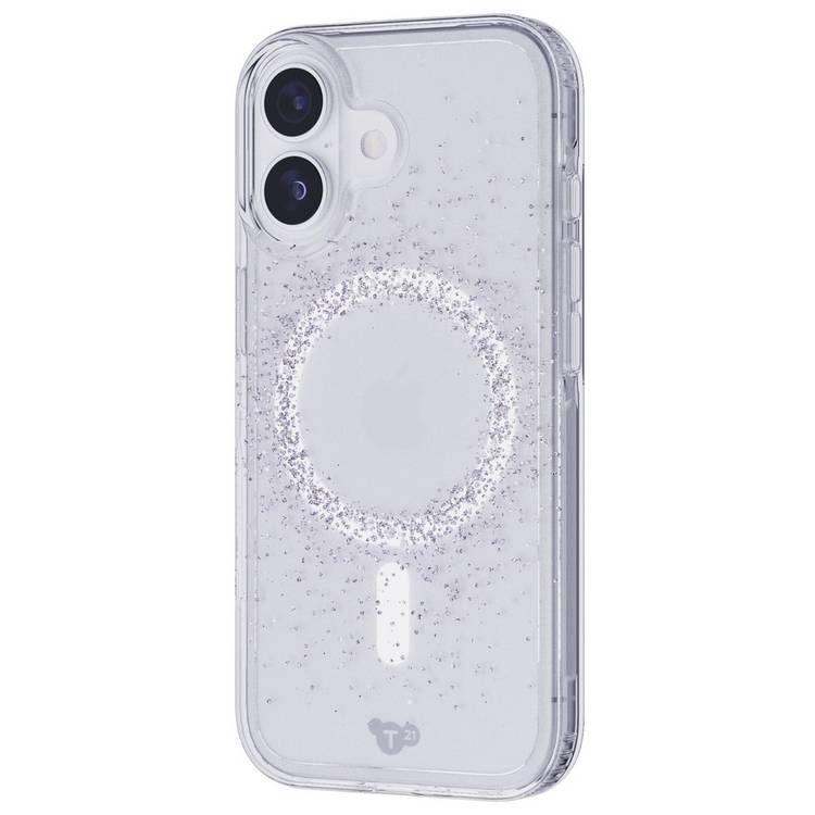 Tech21 EvoSparkle clear sparkle iPhone 17 MagSafe case, imported from the UK