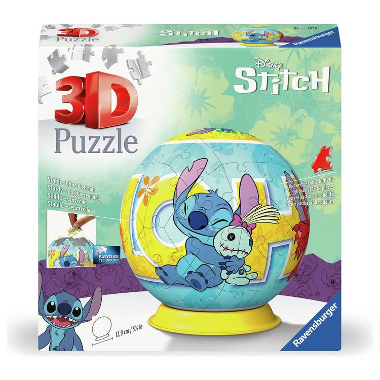 Ravensburger 3D Stitch puzzle 72 pieces 13cm, imported from the UK