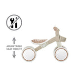 Globber Learning Bike Eco Coconut balance bike, UK version