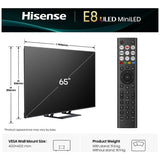 Hisense 65 inch Mini LED smart TV, imported from the UK