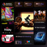 Hisense 65 inch QLED 4K TV, UK version