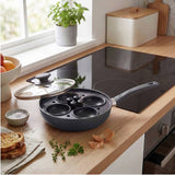 Salter Marblestone non-stick egg pan with lid 20cm, UK version