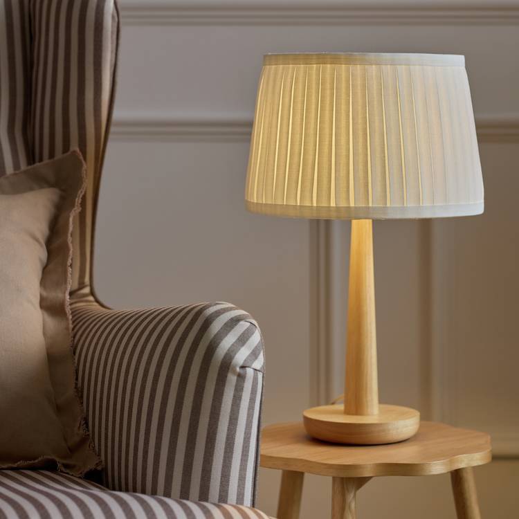 Argos Home pleated lampshade off-white 30cm (British brand)