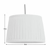 Argos Home pleated lampshade off-white 30cm (British brand)