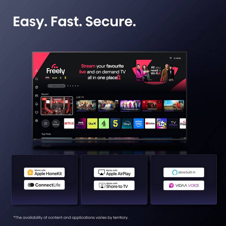 Hisense 40 Inch Smart Freely TV, imported from the UK