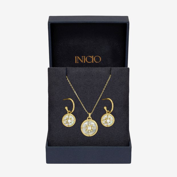 Inicio gold plated mother of pearl set, imported from the UK