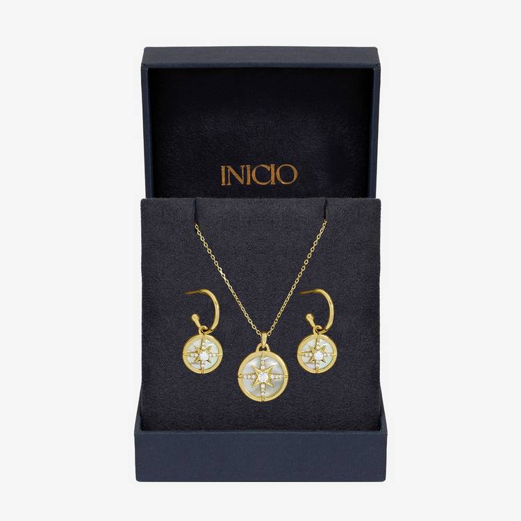 Inicio gold plated mother of pearl set, imported from the UK