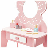 Chad Valley wooden dresser toy with accessories (British brand)