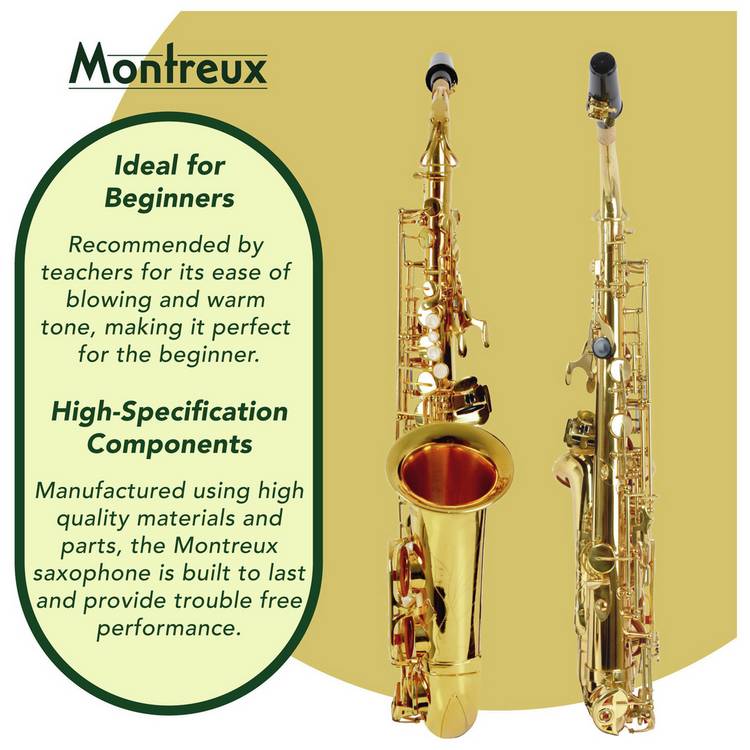 Montreux Student Alto Saxophone with Case, UK version
