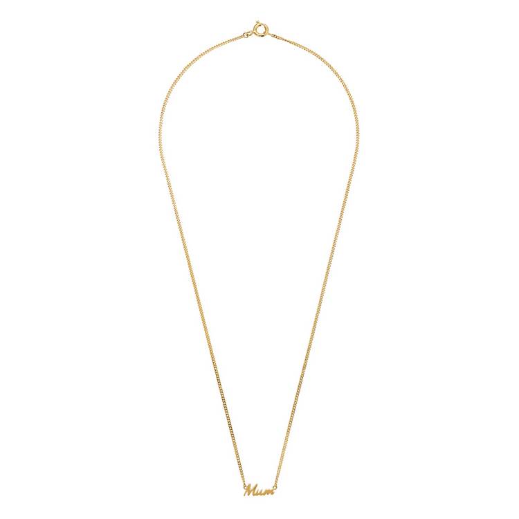 Moon & Back gold plated Mum pendant necklace British brand