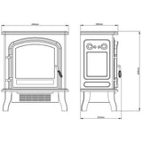 Be Modern Colman electric stove matt black - British product