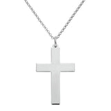 Revere sterling silver large cross pendant necklace 20 inches - British product