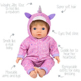 Tiny Treasures Sleepy Unicorn Set reborn doll 44cm, UK version