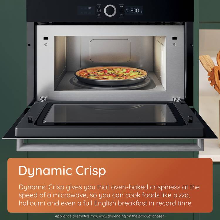 Hotpoint black built-in microwave HCW6O7HTSBUK 53L, imported from the UK