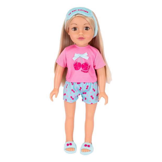 DesignAfriend cherry cool doll pyjama set with accessories, UK version