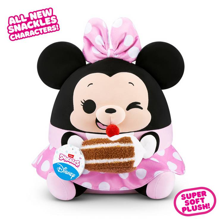 Snackles Disney Minnie plush soft toy 35cm (British brand)