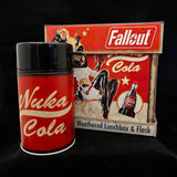 Fallout Nuka Cola weathered lunchbox and flask set (British brand)