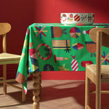 Argos Habitat Festive Icons Wipe Clean Table Cloth Green, 180x140cm- Buy online at McGrocer