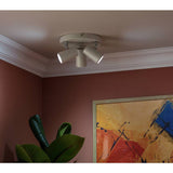 Argos Home 3 light spotlight plate matt white 22cm - British product