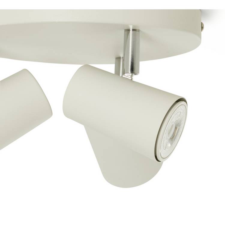 Argos Home 3 light spotlight plate matt white 22cm - British product