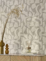 Next Natural Soft Minimal Geo A4 Wallpaper Sample- Buy online at McGrocer
