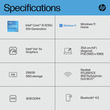 HP 14s i5 laptop 8GB RAM 256GB SSD - British product