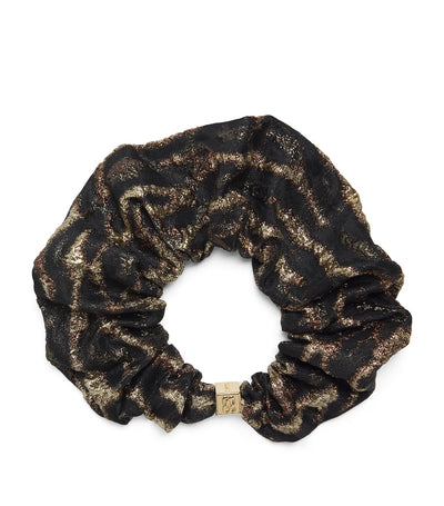 Harrods GANNI Metallic Leopard Print Scrunchie- Buy online at McGrocer