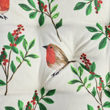 Argos Home cream robin seat cushion pair 40x40cm, imported from the UK