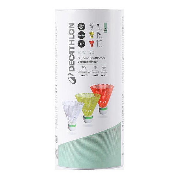 Decathlon PSC 130 badminton shuttlecock - British product