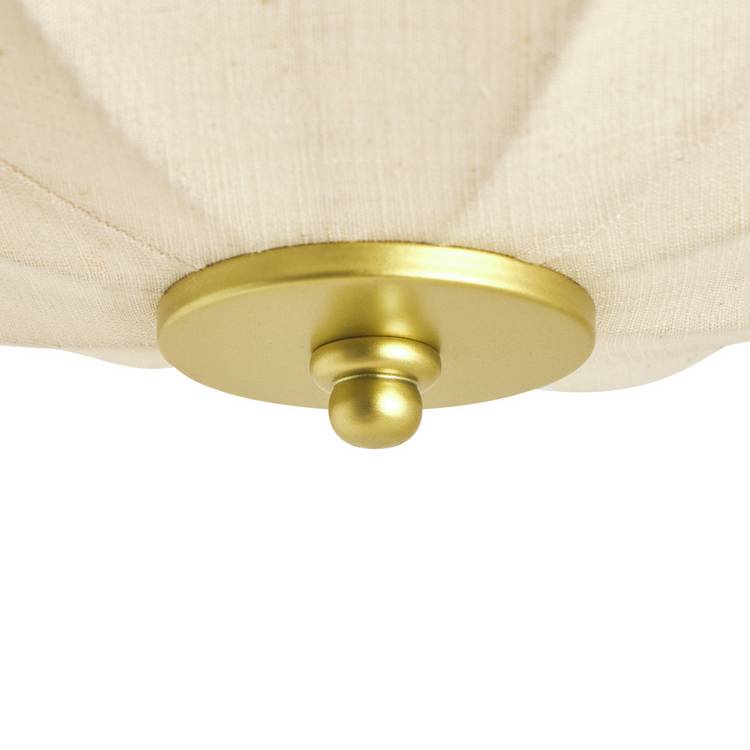 Argos Home scalloped uplighter flush ceiling light natural, UK version