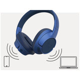 Fresh 'n Rebel Clam Fuse over-ear ANC headphones in blue, imported from the UK