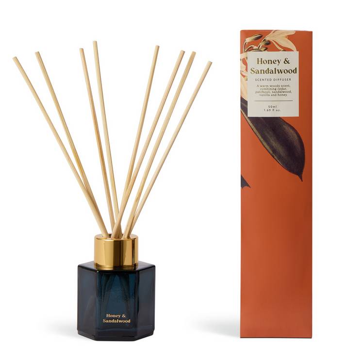 Argos Home honey and sandalwood reed diffuser 50ml (British brand)