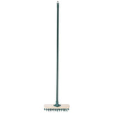 Charles Bentley outdoor decking broom with castle effect bristles (British brand)