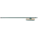 Charles Bentley outdoor decking broom with castle effect bristles (British brand)