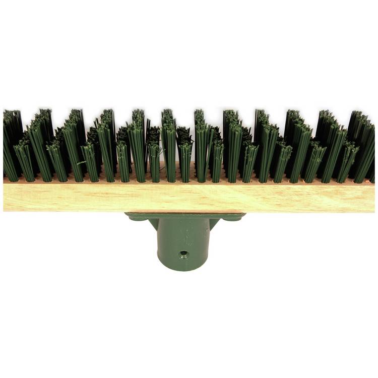 Charles Bentley outdoor decking broom with castle effect bristles (British brand)