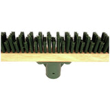 Charles Bentley outdoor decking broom with castle effect bristles (British brand)
