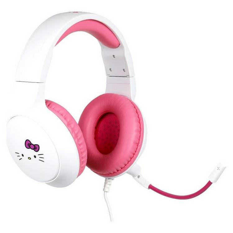 Konix Hello Kitty wired gaming headset white pink (British brand)