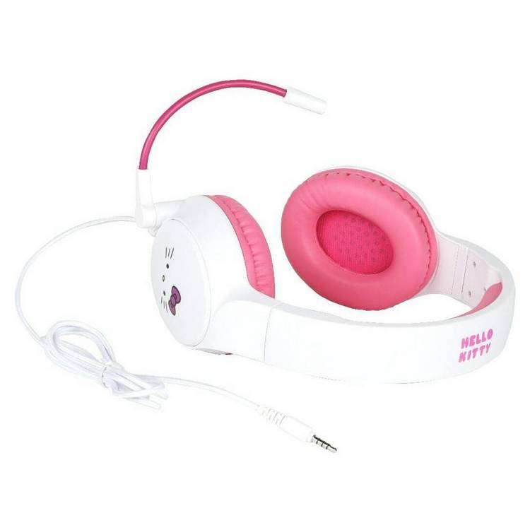 Konix Hello Kitty wired gaming headset white pink (British brand)