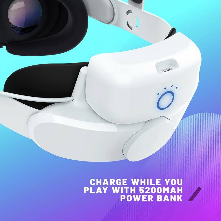 STEALTH head strap with power bank for Quest 3 and 3S (British brand)