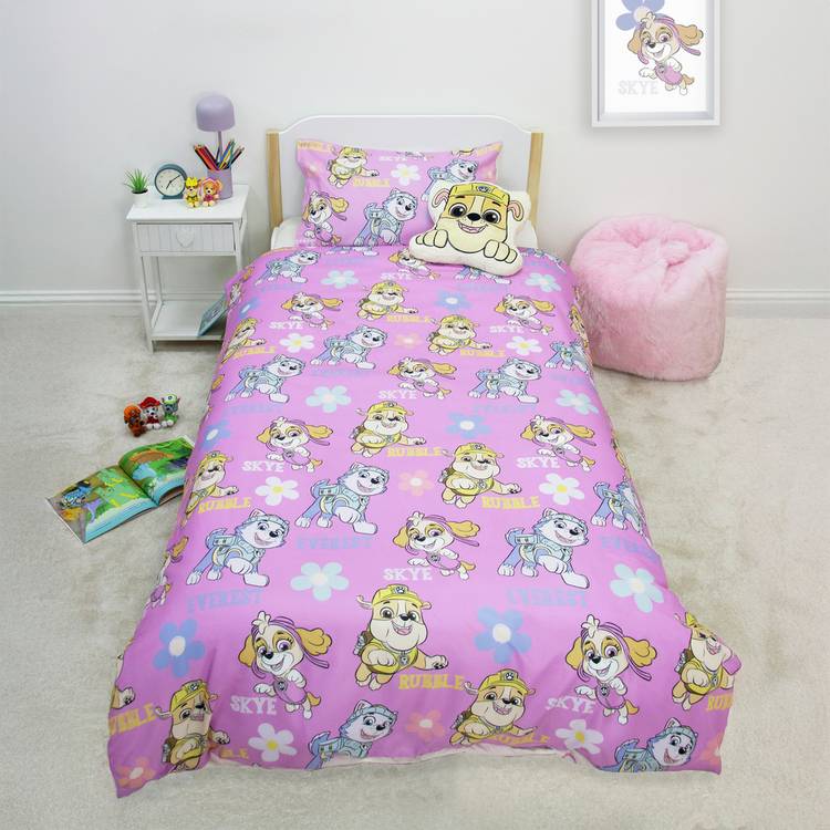 Paw Patrol single kids bedding set, UK version