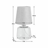 Argos Home Cabras glass table lamp charcoal - British product