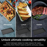 Ninja Sizzle Pro XL Health Grill with grill and flat plates (British brand)