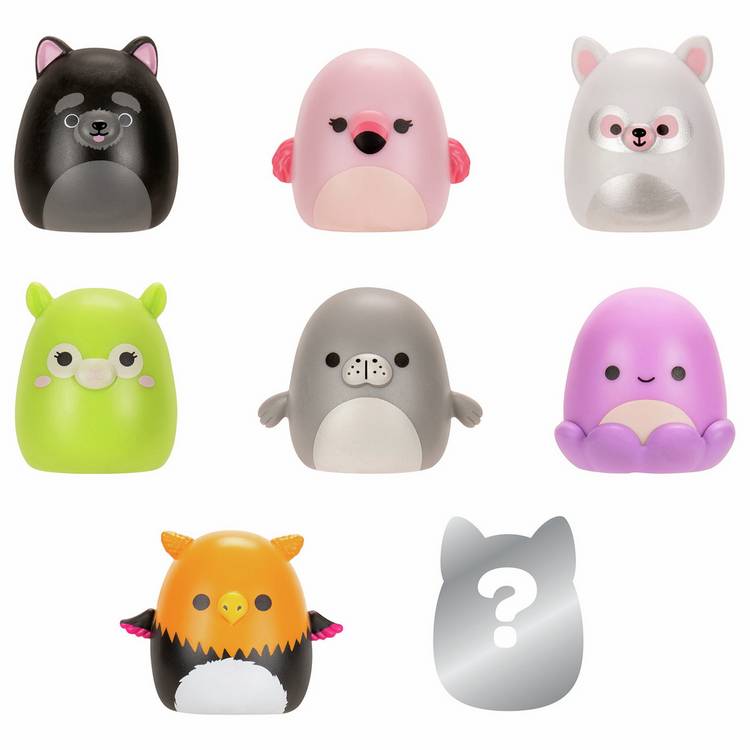 Squishmallows Squish-a-longs mini figures 8-pack, imported from the UK